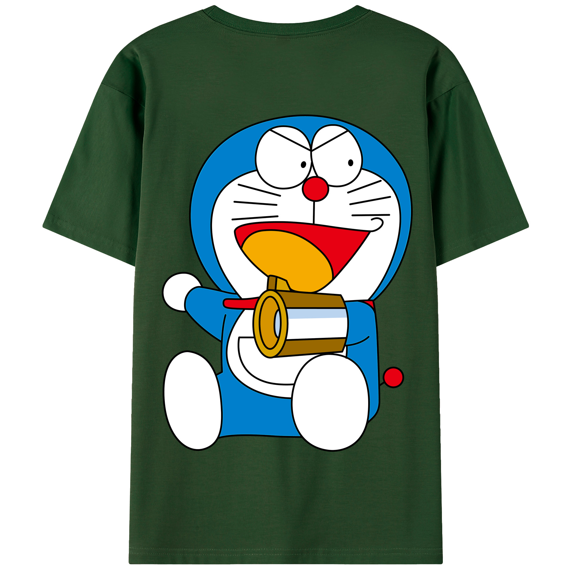 （画像用） ドラえもん Doraemon 綿100％半袖Tシャツ（背面プリント）